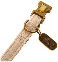 Beeztees K&Bz halsband kat velura, grijs, 20-30 x 10 mm, 150 g - thumbnail