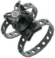 SKS Pompd houder cross grip univ pvc zw - thumbnail