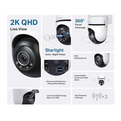 Tapo C520WS IP-camera Zwart - thumbnail