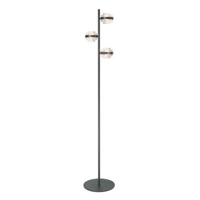 Highlight VloerlampDynasty zwart 3-lichts helder glas - V4508.20
