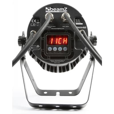 Beamz BWA412 aluminium LED PAR voor gebruik buiten