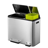 EKO pedaalemmer ecocasa 30+15 l matzilverkleurig - thumbnail