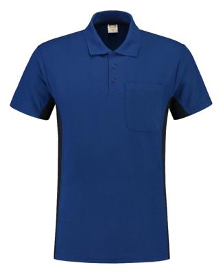 Tricorp Workwear 202002 Bi-color unisex poloshirt Koningsblauw Marine XL