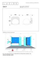 Lucide DAVY - Wandlamp Badkamer - 1xG9 - IP44 - Wit - thumbnail