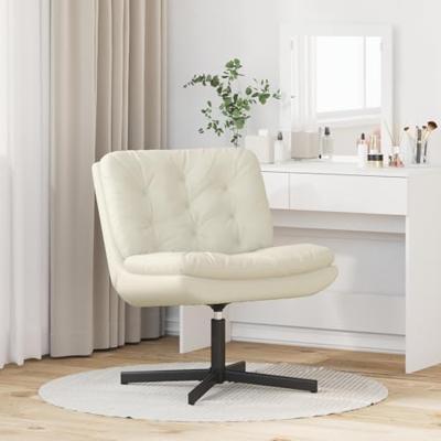 Draaibare Relaxstoel met kussen Anders Crme 63 x 75 x 76 cm Fluweel