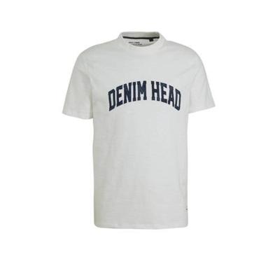JACK & JONES PREMIUM T-shirt Weston met tekst grijs