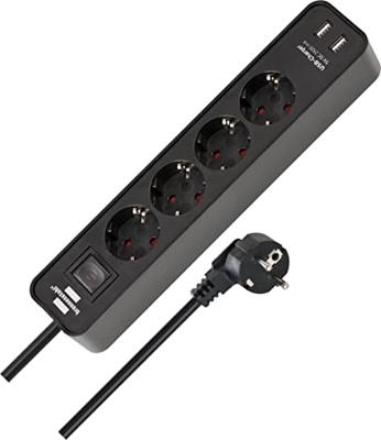 Brennenstuhl Ecolor stekkerdoos 4-voudig + 2x USB - thumbnail