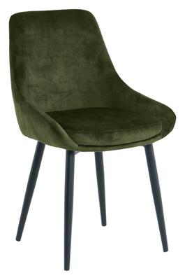 Artistiq Eetkamerstoel 'Kofi' Velvet, kleur groen