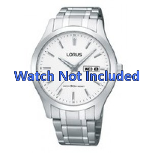 Lorus horlogeband VX43-X074 Staal Zilver 20mm