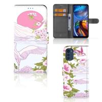 Motorola Moto E32 | Moto E32s | Telefoonhoesje | Met pasjeshouder | Bird Standing - thumbnail