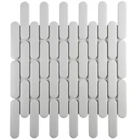 Mozaiek Sevilla Ovalen Vinger Wit Mat 2,3x9,8 - thumbnail