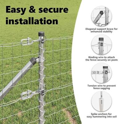 VidaXL Hek met paal zilver 0,4 x 10 m staal