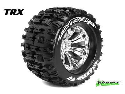 Louise MT-PIONEER Medium banden op chrome velgen voor 1/8 MT - 1/2 offset