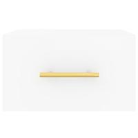 Nachtkastjes 2 st wandgemonteerd 35x35x20 cm wit - thumbnail