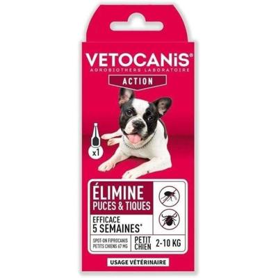 VETOCANIS Spot-on pipet Fipronil, anti-vlo en anti-teek - voor kleine honden