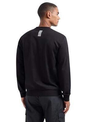 EA7 Emporio Armani 8NPM30 Sweater Heren Zwart/Wit - Maat XL - Kleur: Zwart | Soccerfanshop