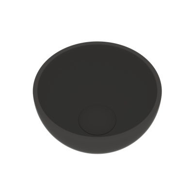 Opbouw Waskom Ideavit Solidmicro 23x11.5 cm Solid Surface Mat Donker Grijs