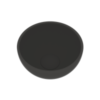 Opbouw Waskom Ideavit Solidmicro 23x11.5 cm Solid Surface Mat Donker Grijs - thumbnail