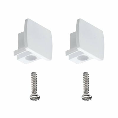 Paulmann 95497 230V-railsysteemcomponenten Eindstuk Set van 2 stuks Wit