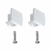Paulmann 95497 230V-railsysteemcomponenten Eindstuk Set van 2 stuks Wit - thumbnail