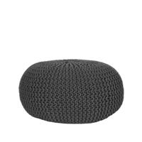 LABEL51 Poef 'Knitted', 70 x 35cm, kleur Antraciet - thumbnail