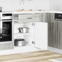 Keuken onderkast "Porto" bewerkt hout grijs sonoma eiken - thumbnail
