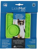 LickiMat Kitty Combinatie Slow Feeder met Micro Dish voor extra hydratatie kittens en kleine katten - thumbnail
