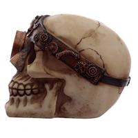 Steampunk Schedel Hoofd Woonaccessoire - thumbnail