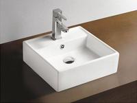 Keramische Opzetwastafel Varuna 38,5X38,5X13 cm Aqua Splash - thumbnail