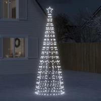 LED-kerstboom met spikes 570 LEDs koud wit 300 cm - thumbnail