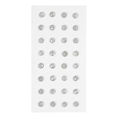 Creativ Company Strasstenen, d 8 mm, zilver, 32 stuk/ 1 doos