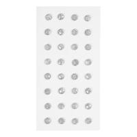 Creativ Company Strasstenen, d 8 mm, zilver, 32 stuk/ 1 doos - thumbnail
