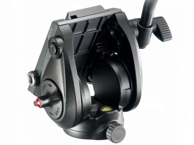Manfrotto MVH500AH, Lightweight Fluid Video Head with Flat Base, Sliding Plate for Rapid Camera Connection, Supports Multiple Tripods
