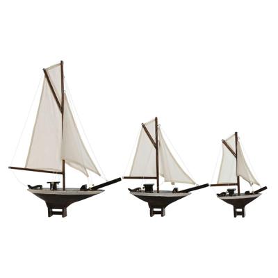 Decoratieve figuren Home ESPRIT Wit Bruin Mediterrane 55 x 8 x 70 cm (3 Onderdelen)
