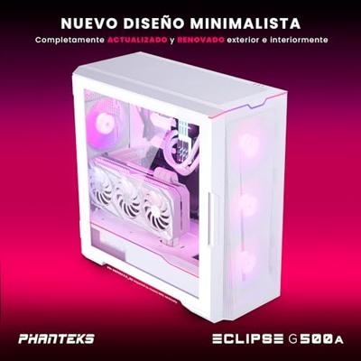 Phanteks Eclipse G500A Midi-tower PC-behuizing, Gaming-behuizing Wit