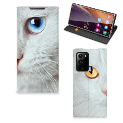 Samsung Galaxy Note 20 Ultra | Hoesje maken | Witte Kat Samsung Galaxy Note 20 Ultra | Hoesje maken | Witte Kat