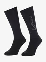 LeMieux Competition Sparkle socks zwart maat:m - thumbnail