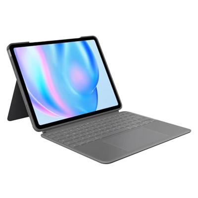 Logitech Combo Touch QWERTY US International Smart Connector Grijs