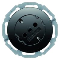 Berker wandcontactdoos RA 45G insteekcontact R1-R3 zwart 47272045 - thumbnail