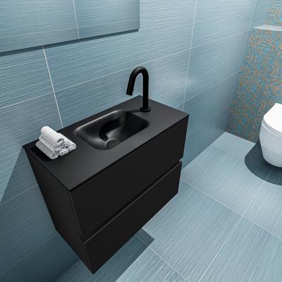 MONDIAZ ADA 60cm toiletmeubel urban. LEX wastafel urban midden 1 kraangat