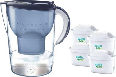 Brita Marella XL kan + 4 Maxtra patronen blauw