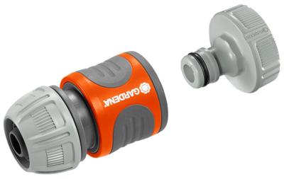 GARDENA aansluitset voor pompen 13 mm (1/2") slang slangstuk (grijs/oranje, 1750-20)