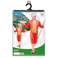 Markies kostuum fluweel rood - thumbnail