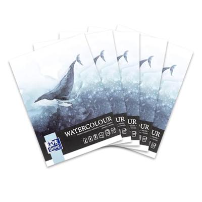 Aquarelblok oxford watercol a4 20v 300gr gelijmd | 5 stuks