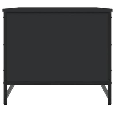 Salontafel 85,5x51x45 cm bewerkt hout zwart Salontafel 85,5x51x45 cm bewerkt hout zwart