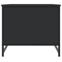 Salontafel 85,5x51x45 cm bewerkt hout zwart - thumbnail