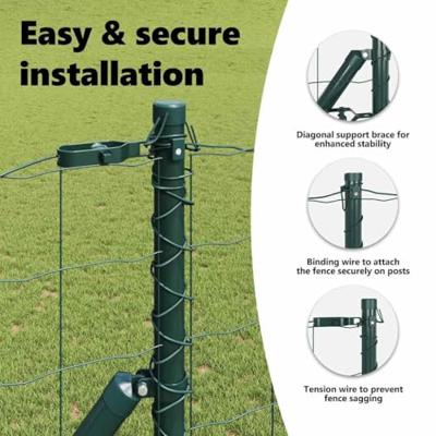 VidaXL Hek met paal groen 1 x 25 m staal