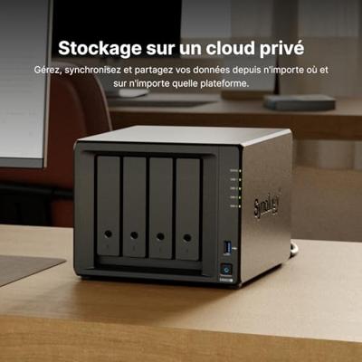 Synology DiskStation DS923+ NAS-serverbehuizing 0 GB 4 Bay 2x USB 3.2 Gen 1 hub (USB 3.0), Aan/uit-schakelaar, eSATA-aansluiting, RAID-geschikt, 2x M.2 slot Synology DiskStation DS923+ NAS-serverbehuizing 0 GB 4 Bay 2x USB 3.2 Gen 1 hub (USB 3.0), Aan/uit-schakelaar, eSATA-aansluiting, RAID-geschikt, 2x M.2 slot