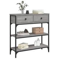 Wandtafel 72,5x25x75 cm bewerkt hout grijs sonoma eikenkleurig - thumbnail