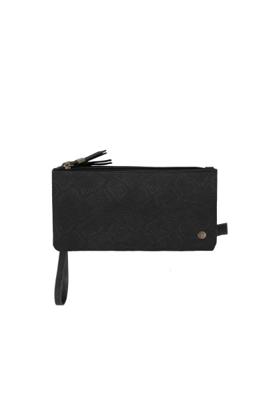 Zusss Dubbele portemonnee snake zwart Zusss Dubbele portemonnee snake zwart